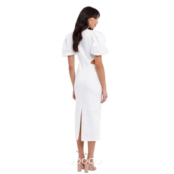Elliatt Suffage Dress - Midi Dress White Size L - Picture 5 of 16